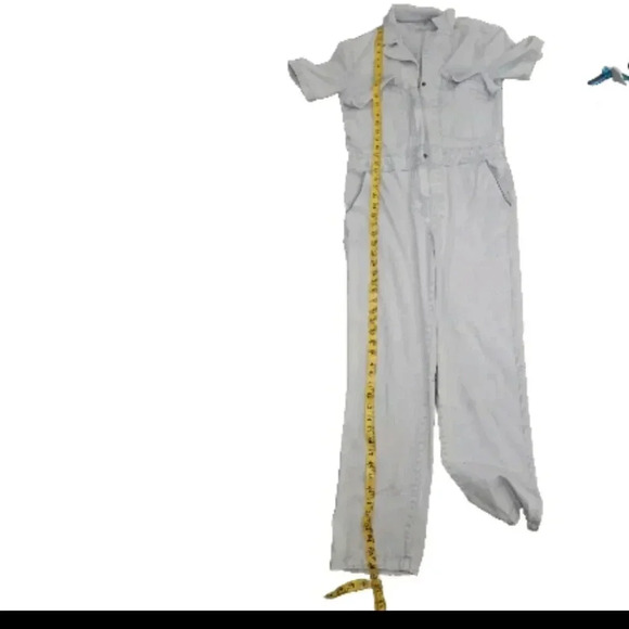 Faherty Womens Light Wash Denim Blythe Short Sleeve Jumpsuit XS - Picture 12 of 16